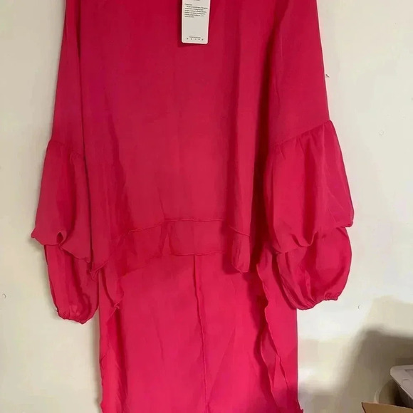 PRETTYGARDEN High Low Asymmetrical Irregular Hem Top
Blouse Shirt Dress Pink - Picture 2 of 4